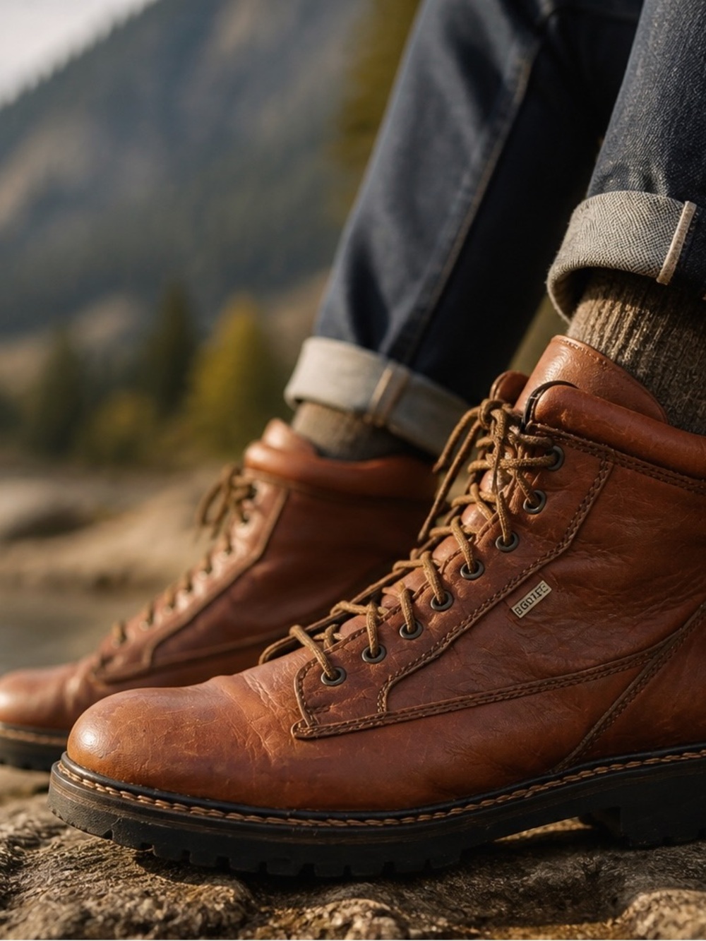 JOHNSTON & MURPHY Gore-Tex Leather Passport Driscoll Brown Boots Hiking Men’s 12